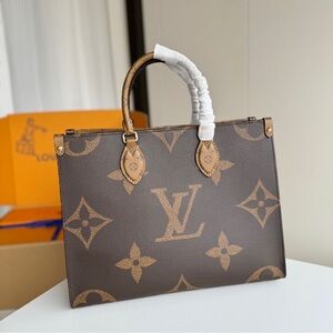 Louis Vuitton Brown Monogram Tote Bag